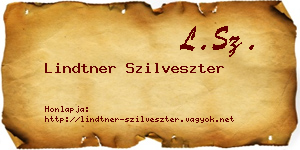 Lindtner Szilveszter névjegykártya